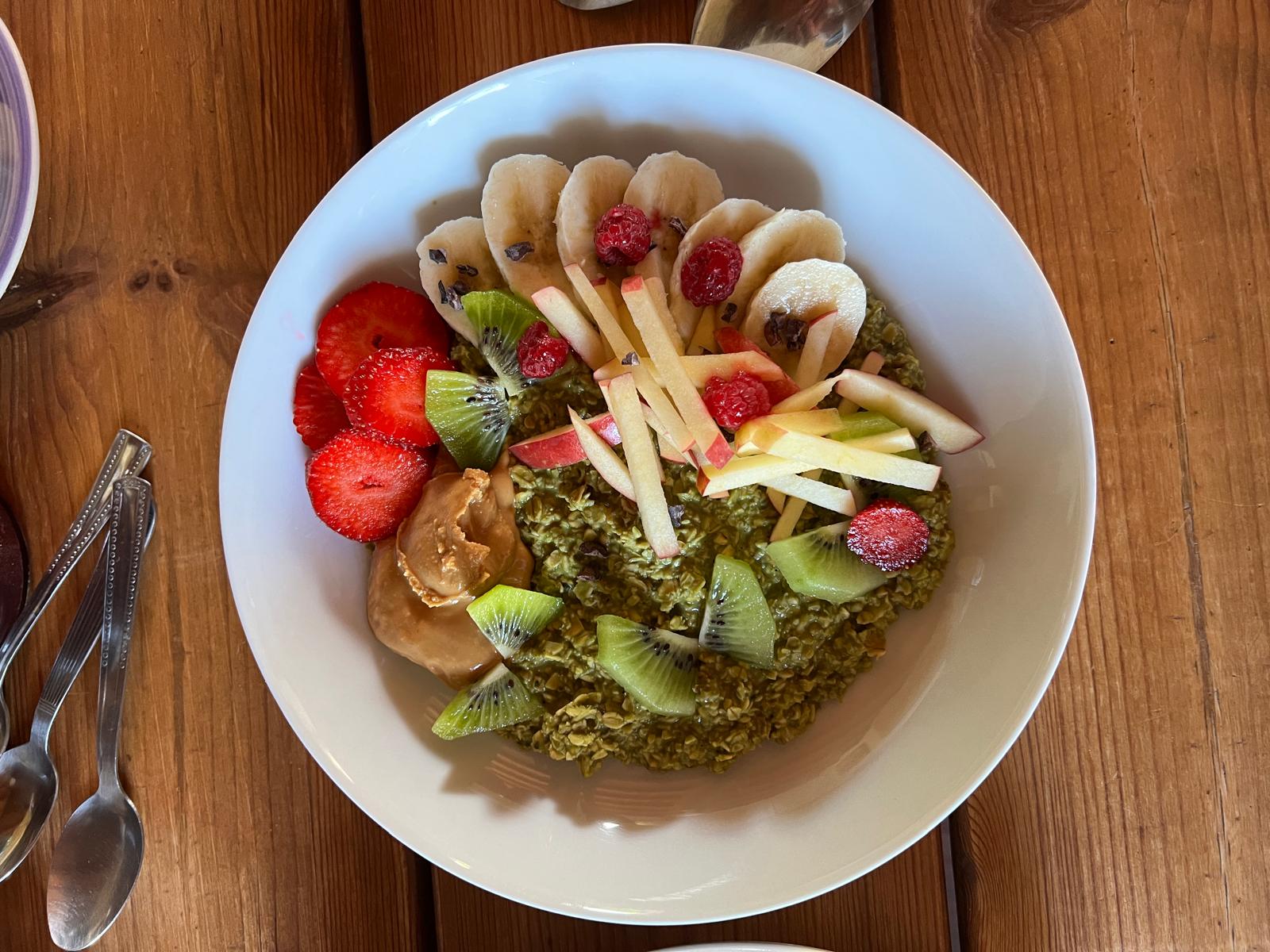 Bio-vegetarischer Brunch bei Les Granges de la Hulotte